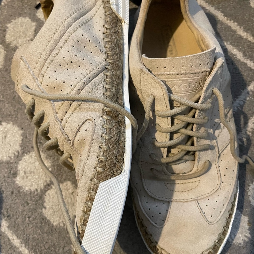 Coach Beige Espadrille Sneakers